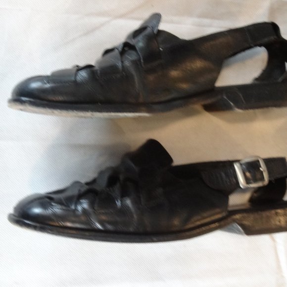 Cole Haan Black Woven Leather Men’s Sandals – 9 - Picture 6 of 8